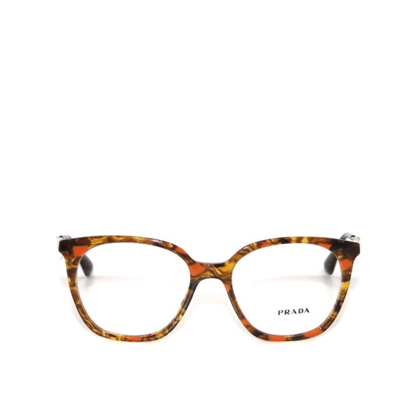 Prada 11TV 11 KJN-1O1 51 Striped Brown Orange Eyeglasses PR11TV - Picture 2 of 5